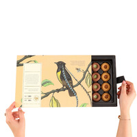Boîte de papier de carton blanc de luxe avec impression de logo personnalisé Snack Cookies Pain Bonbons Alimentaire Chocolat Emballage Boîte-cadeau avec séparateurs