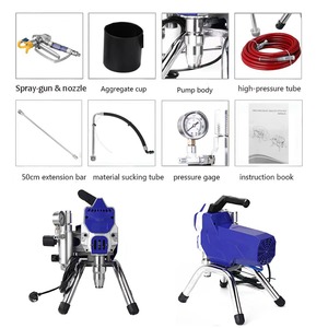 High Pressure Airless Spray Gun 3500Psi 2L Cup Electric Motor 180Mm Pattern Width For Paint Coatings Rust Prevention Fire - Product Image 3