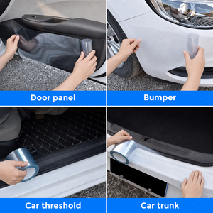 Autocollant transparent pour protection des bords de portière de voiture, bande anti-collision pour seuil de porte, <span class=keywords><strong>film</strong></span> protecteur pour moulures de voiture - Product Image 2