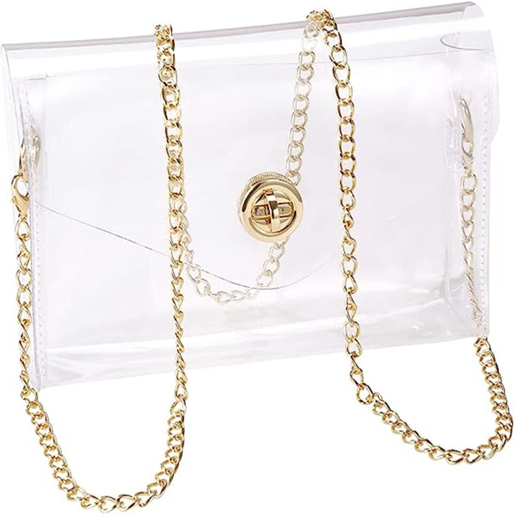 Borsa Trasparente A Tracolla In PVC - Impermeabile, Tracolla Regolabile | Per Stadio, Concerti, Lavoro - Foto 11