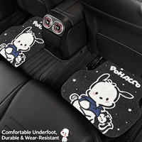 Ensemble de tapis de sol universels toutes saisons en velours cristal pour voiture, résistants à l'usure, anti-taches, faciles à nettoyer, protection automobile