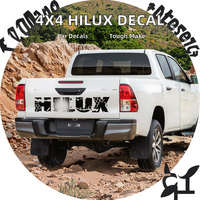 Autocollant de logo/badge en PVC pour hayon arrière 4x4 pour pick-up Hilux, autocollants de voiture, autocollants de carrosserie