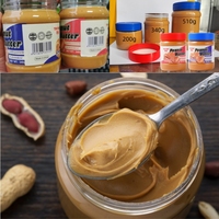 Mantequilla de Cacahuete Cremosa en Tarro de Vidrio 200g 340g 510g OEM Marca Privada Bajo MOQ