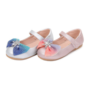 2026 New Girls' Bow Princess Shoes Spring & Autumn Flat Soft Sole Shoes Fairytale Princess Style - Product Image 5