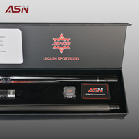 Ensemble de billard professionnel ASN WTH-07 Advanced 9 pièces avec étui rigide, rallonge et outils – Série Elite, coffret cadeau de luxe