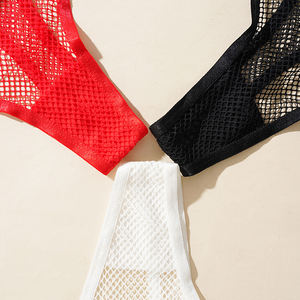 Ropa interior de malla sexy para mujer Deportes Chica simple Hueco Transpirable Naked Sense Tanga de mujer sin costuras - Product Image 5