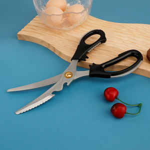 Stainless Steel Kitchen Shears PH159 Multi Functional For <b>Meat</b> Chicken Bones Bottle Opener BBQ Cooking Use - Product Image 4