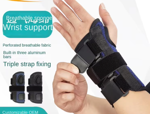 Transpirable esguince antebrazo férula muñeca Protector gimnasio Crossfit <span class=keywords><strong>Carpiano</strong></span> túnel muñequera soporte Brace Correa - Product Image 6