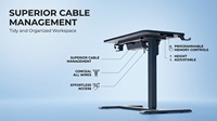 Bureau debout mobile réglable en hauteur à colonne unique en métal de haute qualité, table moderne à une jambe avec levage pneumatique et roulettes