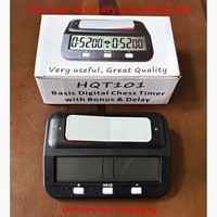 Minuteur d'échecs numérique de base HQT101y avec bonus et retard, horloge électronique en plastique ABS – Minuteur d'échecs international et chinois