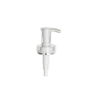 Bomba de plástico de cuello de doble pared de lujo, bomba de loción con cubierta acrílica, bomba dispensadora para el cuidado de la piel - Product Image 1