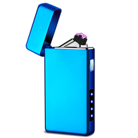 Briquet électronique USB en métal personnalisé modèle 2026, briquet électronique USB à double arc pour tube et cigare