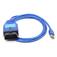 Herramienta de Diagnóstico VAG KKL + Fiat ECU con Interruptor de 4 Vías y Chip FTDI FT232RL, Cable de Diagnóstico Automotriz OBD2 para Vehículos Fiat y VAG