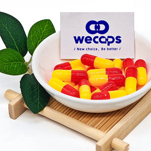 Wecaps di vendita calda Capsule vuote gialle e rosse gel vuoti taglia 00 - Product Image 2