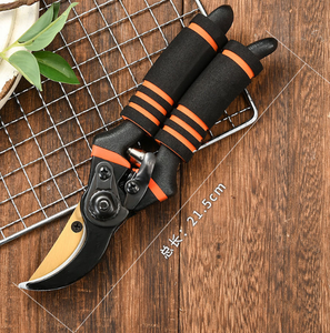 Sécateur <span class=keywords><strong>de</strong></span> jardinage professionnel en acier inoxydable avec lame, poignée en caoutchouc, fonctionnement manuel pour la récolte des plantes, des herbes et des fleurs - Product Image 2