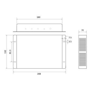 Lecteur multimédia d'affichage LED couleur 4K HD-H4K Huidu noir - Product Image 3