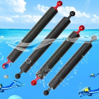 Takenoken D40mm bras de flottabilité d'extension en Fiber de carbone bras flottant double balles lumière vidéo sous-marine pour accessoires de sport d'action
