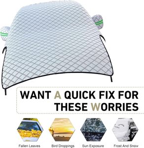 Funda Protectora para Automóvil de Alta Resistencia, Impermeable, para Todo Clima, Protección para <span class=keywords><strong>el</strong></span> Capó, Plegable - Product Image 5