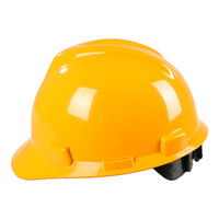 Casque de sécurité JH Protection ABS de type V à fentes, modèle 101002, suspension à cliquet 6 points, construction isolée électriquement 20KV