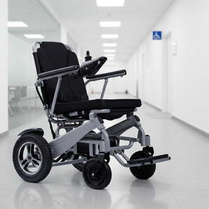 Kursi Roda Listrik Lipat Ringan Merek CT Grosir, Peralatan Rehabilitasi Elektronik untuk Penyandang Disabilitas - Product Image 3