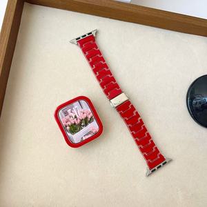 Correa de Reloj Creativa de Lujo <span class=keywords><strong>para</strong></span> <span class=keywords><strong>Watch</strong></span> Series 11 SE IWatch Ultra 2, Correa Deportiva <span class=keywords><strong>para</strong></span> Mujer con Hebilla Plegable de 14 mm de Ancho - Product Image 1