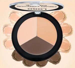 Paleta de Corrector de Marca Privada de 3 Tonos, Alta Cobertura, Larga Duración, Cubre Acné, Ojeras y Contorno - Product Image 1