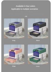 Offre Spéciale – Fabricant Grossiste – Bac à <span class=keywords><strong>Litière</strong></span> pour Chat Automatique Extra-Large en Plastique avec Tiroir Fermé, Stérilisation et Désodorisation Intégrées - Product Image 4