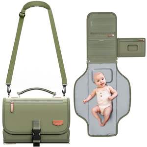 Échantillon gratuit, vente en gros personnalisée, tapis à langer portable, tapis à langer portable pour bébé - Product Image 1