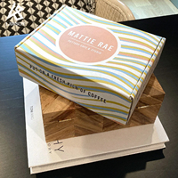 Boîte d'expédition en carton ondulé personnalisée, imprimée en couleur, recyclable, pour l'emballage de cadeaux, de poteries et de cafés