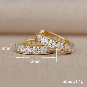 Orecchini a Cerchio Semplici e Cavi per Donne, Accessori per Orecchie alla Moda per Uso Quotidiano, Outfit Casual e Regalo - Product Image 3