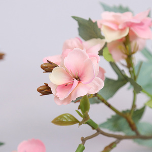 Fleurs artificielles en soie, bégonia, aménagement paysager de jardin, style moderne fait main, décoration de salle de mariage, vitrine - Product Image 3