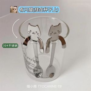 304 Stainless Steel Cat <b>Spoon</b> Hanging <b>Spoon</b> <b>Coffee</b> Dessert <b>Spoon</b> Mug <b>Spoon</b> Gift <b>Spoon</b> Food Grade - Product Image 4