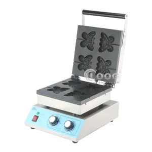 High Quality New Style Kitchen Equipment 4 Pcs Butterfly Waffle Maker Butterfly Waffle Machine