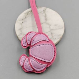 DIY Accessories Semi-Handmade New <b>Leather</b> PU Lanyard Horn Bag <b>Keychain</b> Car Hanging Decoration 2025 Wholesale - Product Image 4