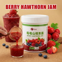 Berry Hawthorn Jam Chinese Hawthorn Puree Zoetzuur Fruitbasis voor Dranken Bakkerij Groothandel OEM Halal Gecertificeerd