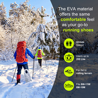 Raquettes à neige légères en EVA Woowave 2026, nouveau design, anti-affondrement, portables, avec sangles réglables pour la randonnée en montagne en hiver