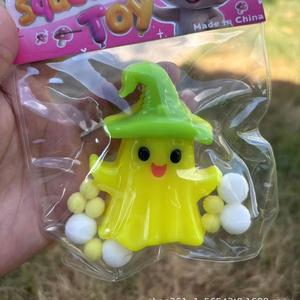 Jouet anti-stress amusant en plastique souple en forme de citrouille fantôme pour Halloween, pour filles et garçons, vente en gros - Product Image 4