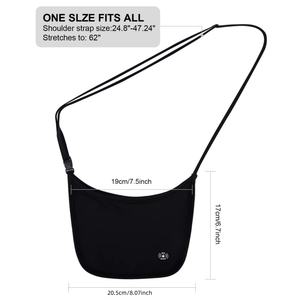 กระเป๋าสำหรับใส่เสื้อผ้าชุดชั้นในสะพายข้างแบบซ่อนสำหรับใส่หนังสือเดินทาง RFID - Product Image 6