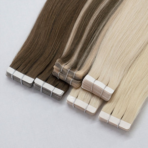 Extension per <span class=keywords><strong>capelli</strong></span> Remy invisibili Luxsea Moresoo, lisci, 14 pollici (lunghezza stirata), castano <span class=keywords><strong>chiaro</strong></span>, biondo dorato - Product Image 3
