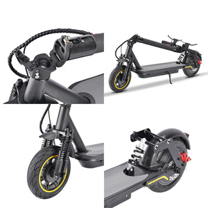 Patinete Eléctrico Plegable para Adultos, 10 Pulgadas, 500W, Aluminio, Doble Suspensión, Capacidad de 150 kg, Impermeable, Alcance de 40-60 km, S10-4H(3) 500W Mo - Product Image 4