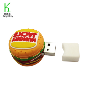 مخصص PVC تصميم مخصص 3D PVC البطاطس المقلية محرك الهامبرغر عصا الذاكرة المخابز هدية شخصية - Product Image 1