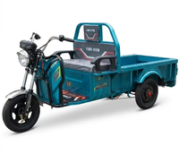 Tricycle électrique à 3 roues CL1200DZH, boîte de chargement de 1,3 m, capacité de charge de 200 kg, vitesse de 35-45 km/h, moteur en acier de plus de 1000 W pour le transport de marchandises