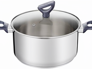 Casserole en acier inoxydable <span class=keywords><strong>TEFAL</strong></span> DAILY COOK G71246 |   24 cm |   Couvercle en verre avec sortie de vapeur |   Compatible lave-vaisselle |   Tous types de poêles - Product Image 1