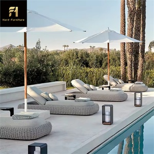 Chaise longue moderne haut de gamme en métal Mobilier de jardin de loisirs de plein air pour <span class=keywords><strong>piscine</strong></span> Villa-Chaise longue haut de gamme pour les loisirs de plein air - Product Image 3