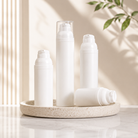 Flacon pompe sans air PP YN202B 30ml 50ml 75ml 100ml, flacon pompe à vide fileté avec buse personnalisée pour sérum et lotion