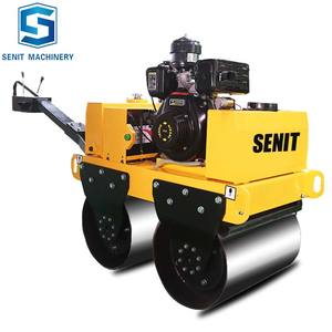 Hand push double drum walk hinter mini compactor walze - Product Image 3