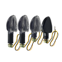 4 Pcs Universal Motorcycle Turn Signals Light Taillight Flexible 12LED Indicateurs Clignotants pour Honda MSX125 MT-09