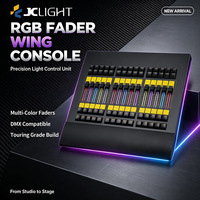 Console de contrôle d'éclairage DMX de scène Jc Professional M2a Performance Fader Wing avec flight case