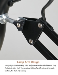 Lámpara de Mesa Moderna de Hierro con LED Ajustable y Pantalla de Metal, DC5V, para Uso en Interiores y Decoración del Hogar - Product Image 3