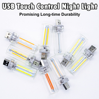 Ampoule LED à filament USB rétro, gradation tactile, 5V, Edison, veilleuse, camping, éclairage décoratif pour la maison, CRI élevé 90, lumière blanc chaud